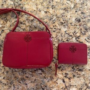 Tory Burch crossbody bag & wallet bundle